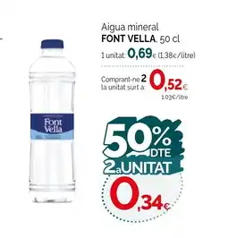 Condis FONT VELLA Aigua mineral oferta