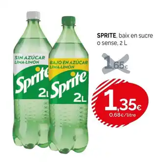 Condis SPRITE, baix en sucre o sense oferta
