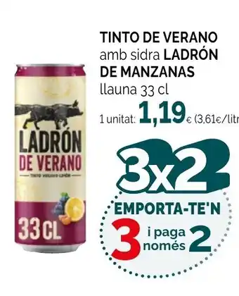 Condis LADRÓN DE MANZANAS Tinto de verano amb sidra oferta