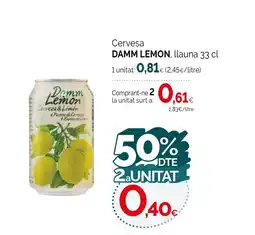 Condis DAMM LEMON Cervesa oferta