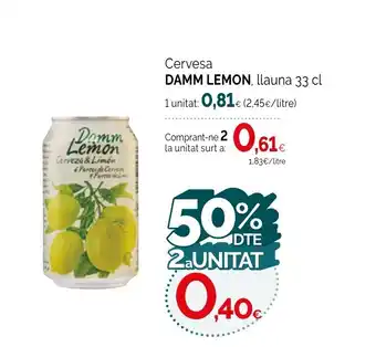 Condis DAMM LEMON Cervesa oferta