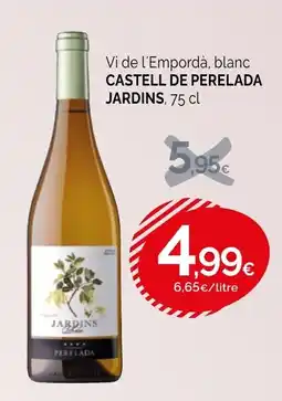 Condis CASTELL DE PERELADA JARDINS Vi de l'Empordà, blanc oferta