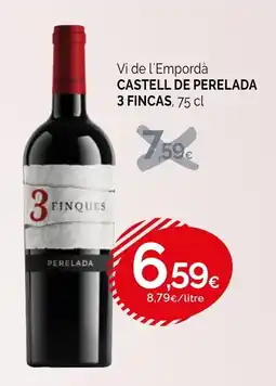 Condis CASTELL DE PERELADA 3 FINCAS Vi de l'Empordà oferta