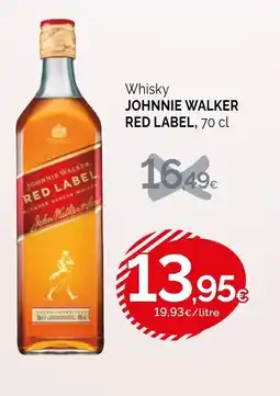 Condis JOHNNIE WALKER RED LABEL Whisky oferta