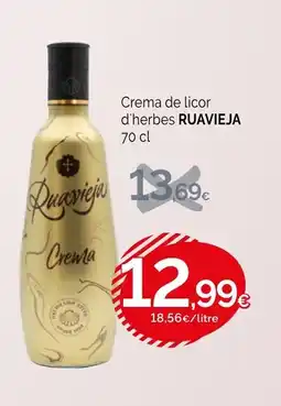 Condis RUAVIEJA Crema de licor d'herbes oferta