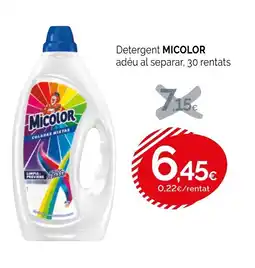 Condis MICOLOR Detergent adéu al separar oferta