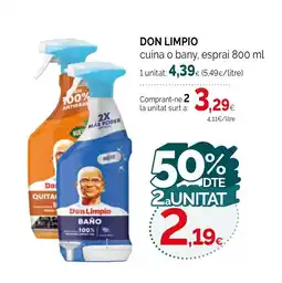 Condis DON LIMPIO cuina o bany, esprai oferta