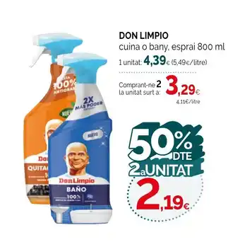 Condis DON LIMPIO cuina o bany, esprai oferta
