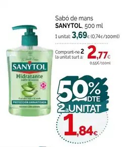 Condis SANYTOL Sabó de mans oferta