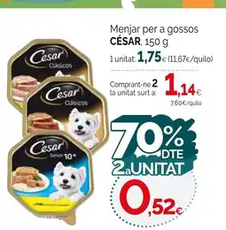 Condis CÉSAR Menjar per a gossos oferta