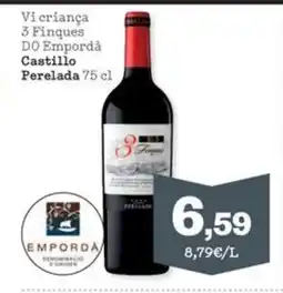 Sorli CASTILLO PERELADA Vi criança 3 Finques DO Empordà oferta
