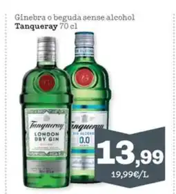 Sorli TANQUERAY Ginebra o beguda sense alcohol oferta