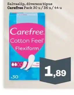 Sorli CAREFREE Salvaslip diversos tipus oferta