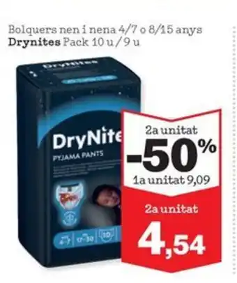 Sorli DRYNITES Bolquers nen i nena 4/7 o 8/15 anys oferta