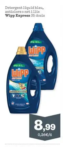 Sorli WIPP EXPRESS Detergent líquid blau, antiolors o net illis oferta