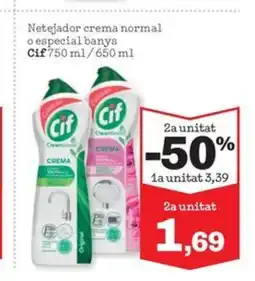 Sorli CIF Netejador crema normal o especial banys oferta