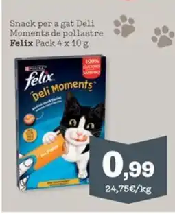 Sorli FELIX Snack per a gat deli moments de pollastre oferta