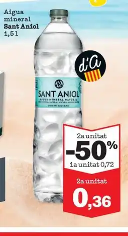 Sorli SANT ANIOL Aigua mineral oferta