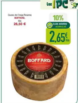Masymas BOFFARD Queso de Oveja Reserva oferta