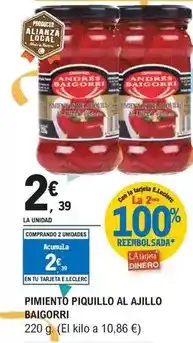 E.Leclerc Baigorri - pimiento piquillo al ajillo oferta