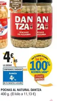 E.Leclerc Dantza - pochas al natural oferta