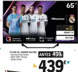 E.Leclerc Hisense - tv uhd 4k 65a7nq oferta