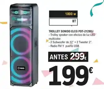 E.Leclerc Elco - trolley sonido pdt-2129dj oferta