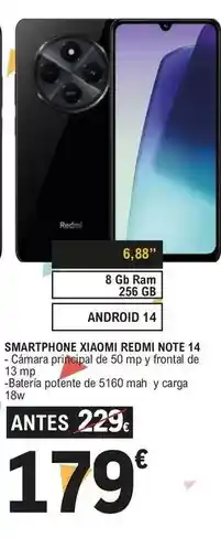 E.Leclerc Xiaomi - smartphone redmi note 14 oferta