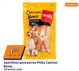 Action Aperitivos para perros Pinky Calcium Bones oferta