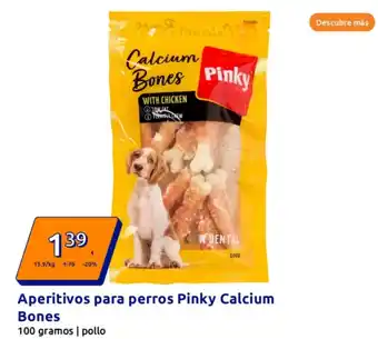 Action Aperitivos para perros Pinky Calcium Bones oferta