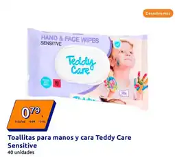 Action Toallitas para manos y cara Teddy Care Sensitive oferta