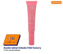 Action Aceite labial tintado FAB Factory oferta