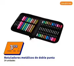 Action Rotuladores metálicos de doble punta oferta