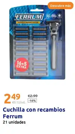 Action FERRUM Cuchilla con recambios oferta
