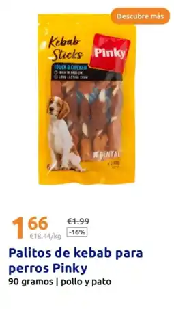 Action Palitos de kebab para perros Pinky oferta