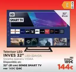 El Corte Inglés Inves - televisor led 32 led-324vada oferta