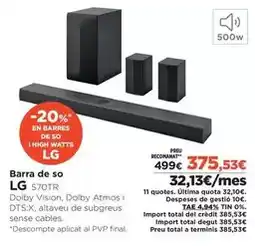 El Corte Inglés Lg - barra de so oferta