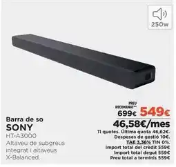 El Corte Inglés Sony - barra de so oferta