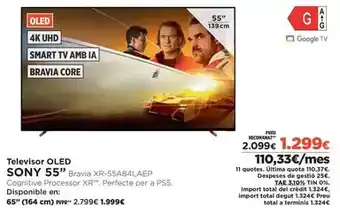 El Corte Inglés Sony - televisor oled oferta