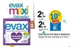 E.Leclerc Evax - salva slip maxi o maxiplus oferta