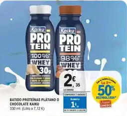 E.Leclerc Kaiku - batido proteinas platano o chocolate oferta