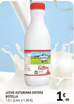 E.Leclerc Asturiana - leche entera botella oferta