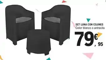E.Leclerc Set luna con cojines oferta