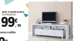 E.Leclerc Mesa tv kubox blanco oferta