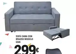 E.Leclerc Sofá cama con brazos modelo izan oferta