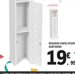 E.Leclerc Reserva papel/ puerta santorini oferta