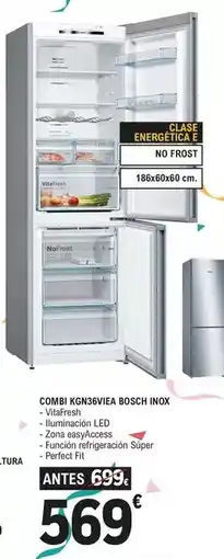 E.Leclerc Bosch - combi kgn36viea inox oferta