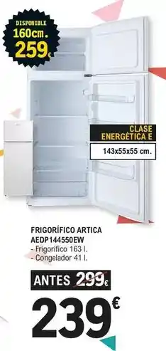 E.Leclerc Artica - frigorifico aedp144550ew oferta