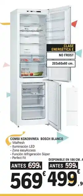 E.Leclerc Bosch - combi kgn39vwea blanco oferta