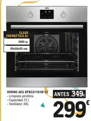 E.Leclerc Aeg - horno bpb331161m oferta